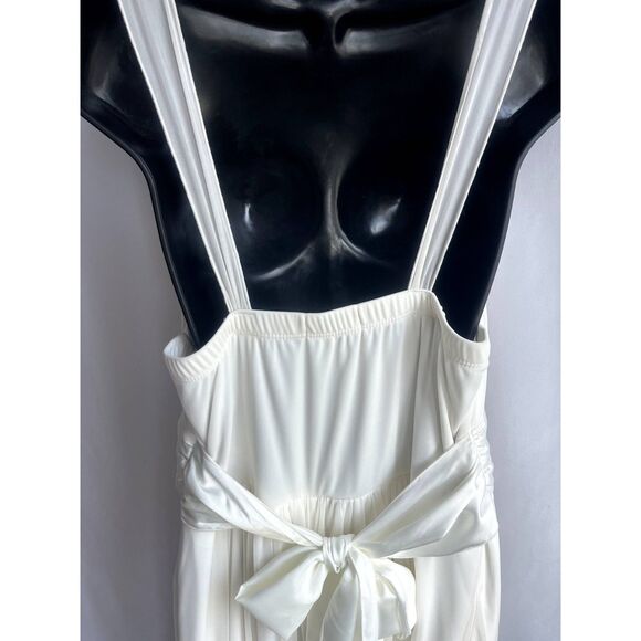 Trixxi White Flowy Boho Romantic Fit n Flare Dress Plus Size 2X Bow Formal Cute - Picture 6 of 12